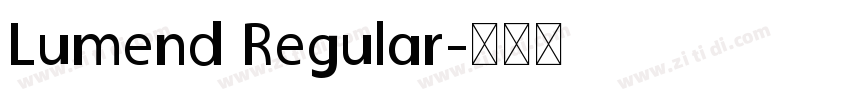 Lumend Regular字体转换